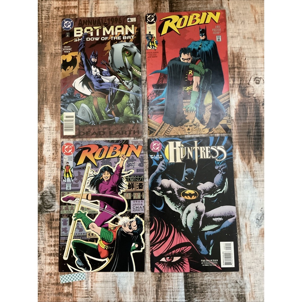 Vintage 90s Batman And Robin Comics Lot Of 4